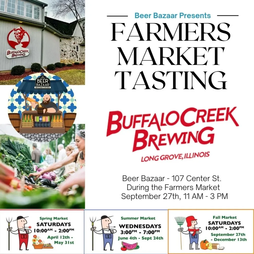 Buffalo Creek Brewing Tasting Grayslake | Farmers Market